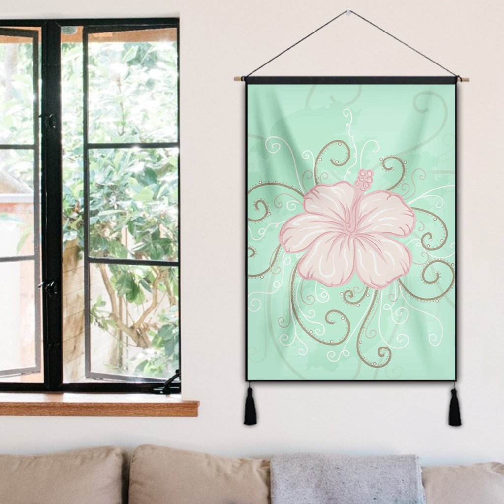Hawaii Hibiscus Pastel Hanging Poster - AH - Polynesian Pride