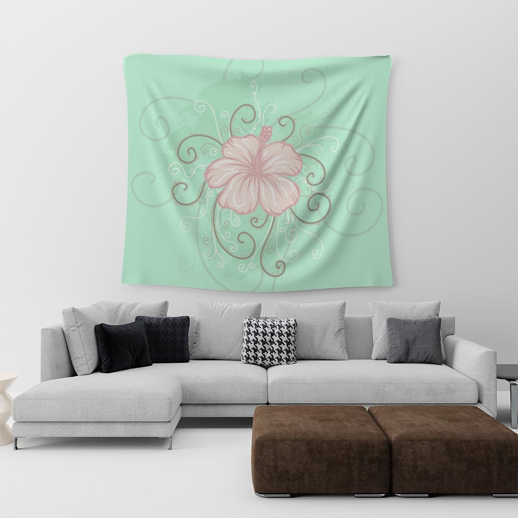Hawaii Hibiscus Pastel Tapestry - AH - Polynesian Pride