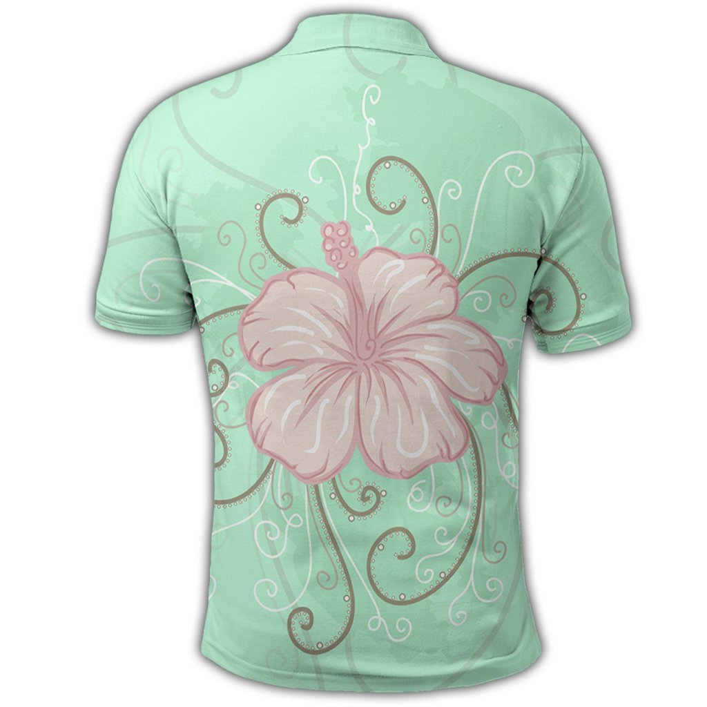 Hawaii Hibiscus Pastel Polo Shirt - Polynesian Pride