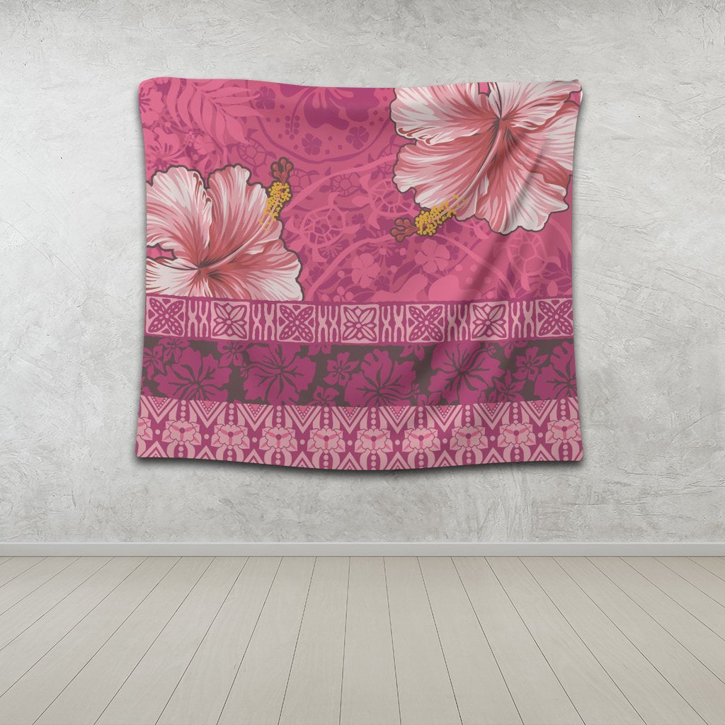 Hawaii Hibiscus Pattern Tapestry - Ver 2 - AH - Polynesian Pride