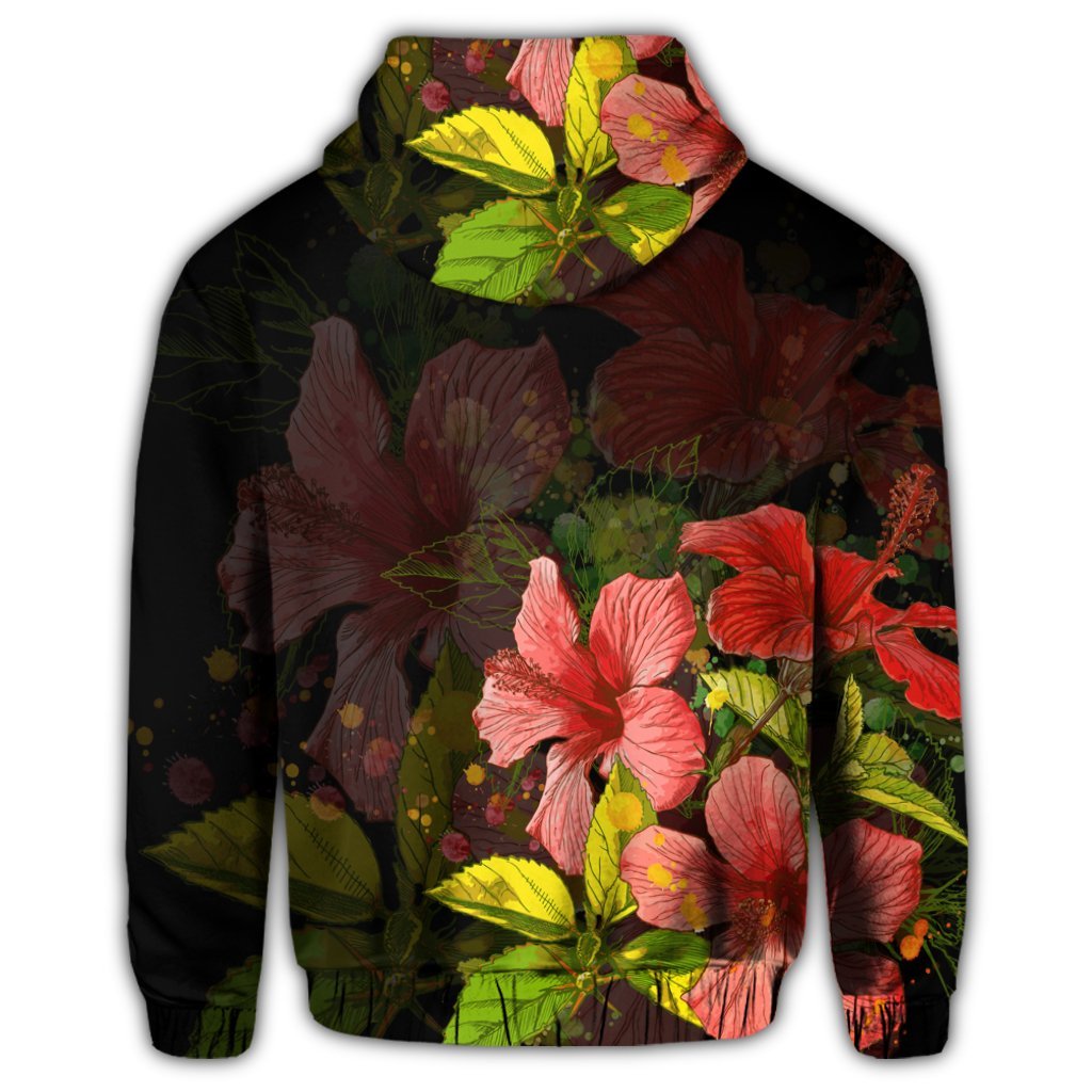Hawaiian Hibiscus Tree Hoodie - Polynesian Pride