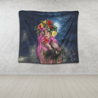 Hawaii Kanaka Colorful Hula Girl Tapestry - Dinh Style - Polynesian Pride