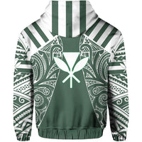 Hawaii Kanaka Football Jersey Polynesian Hoodie Green Victor Style - Polynesian Pride
