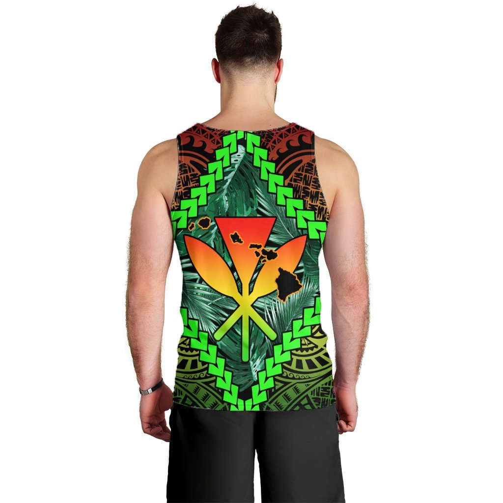 Hawaii Kanaka Kakau Tropical Polynesian Tank Top - AH - Polynesian Pride