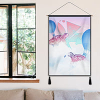 Hawaii Kanaka Map Horizon Turtle Hanging Poster - AH - Polynesian Pride