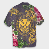 Hawaii Kanaka Turtle Hibiscus Plumerian Polynesia Hawaiian Shirt - Alena Style Purple - AH - Polynesian Pride