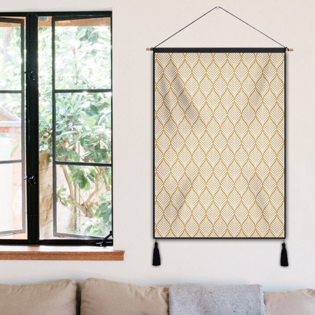 Hawaii Leaves Seamless Pattern Hanging Poster - AH Hanging Poster 50 x 75 cm Cotton And Linen - Polynesian Pride