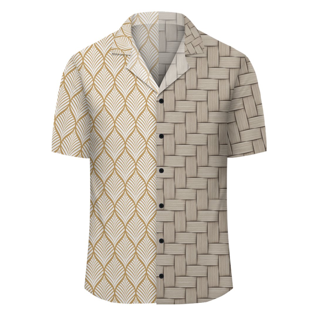 Hawaii Leaves Seamless Pattern Lauhala Moiety Hawaiian Shirt - Polynesian Pride