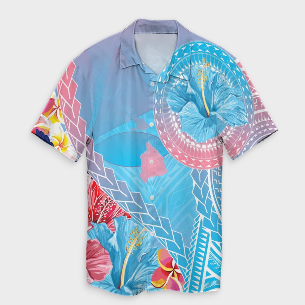 Hawaiian Matching Dress and Hawaiian Shirt Hawaii Map Sweet Dream Kanaka Polynesian Hibiscus RLT14 - Polynesian Pride
