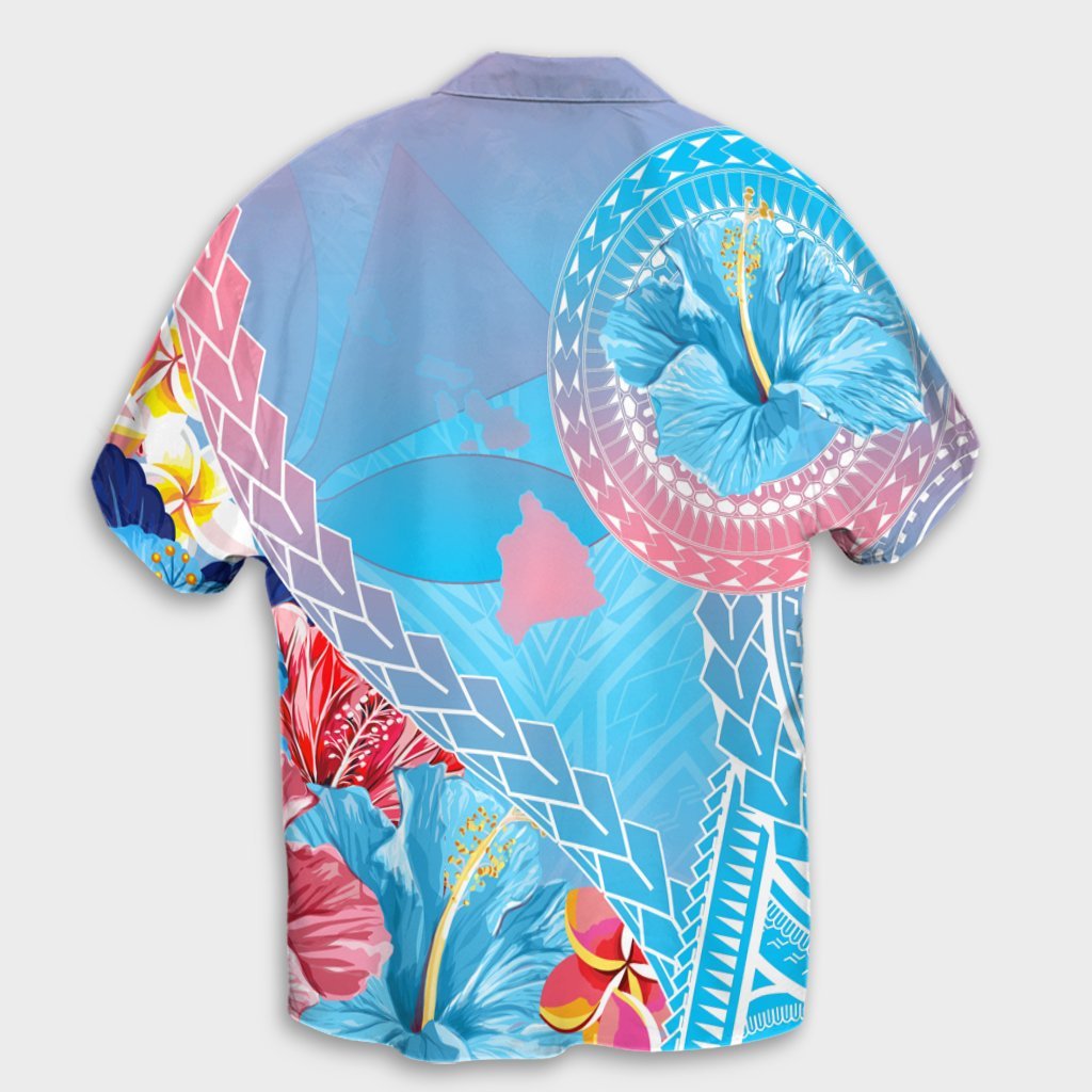 Hawaiian Matching Dress and Hawaiian Shirt Hawaii Map Sweet Dream Kanaka Polynesian Hibiscus RLT14 - Polynesian Pride