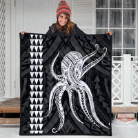 Hawaii Octopus KaKau Polynesian Premium Quilts - White - AH - Polynesian Pride