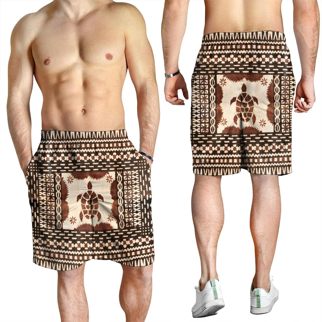 Hawaii Pattern Simple Turtle Men's Shorts - AH - Polynesian Pride