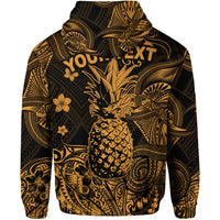 Custom Hawaii Pineapple Polynesian Hoodie Unique Style Gold LT8 - Polynesian Pride
