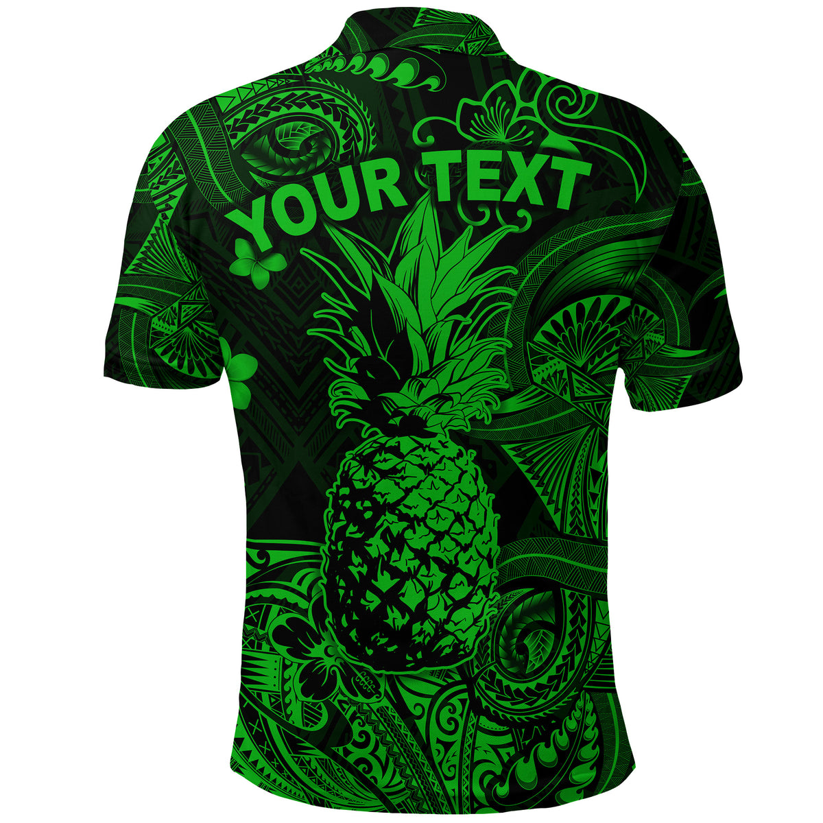 Custom Hawaii Pineapple Polynesian Polo Shirt Unique Style Green LT8 - Polynesian Pride