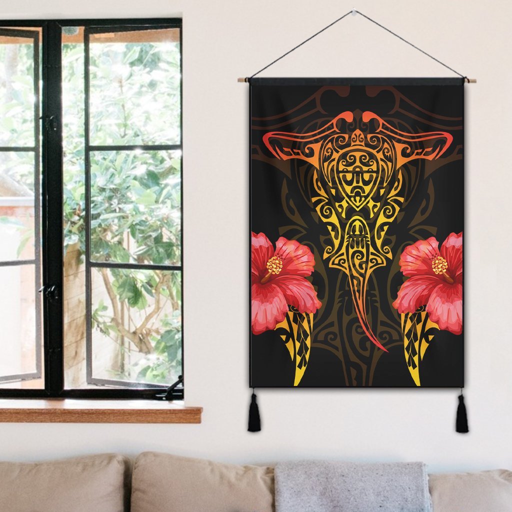 Hawaii Polynesian Hibiscus Animal Hanging Poster - AH - Polynesian Pride