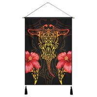 Hawaii Polynesian Hibiscus Animal Hanging Poster - AH Hanging Poster Cotton And Linen - Polynesian Pride