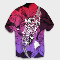 Hawaii Polynesian Hibiscus Sweat Hawaiian Shirt - AH - Polynesian Pride