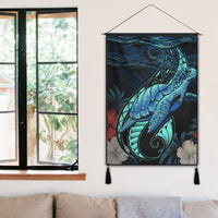 Hawaii Polynesian Honu Sea Hibiscus Hanging Poster - AH - Polynesian Pride