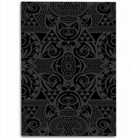 Hawaii Polynesian Kakau Turtle Gray Area Rug - AH Luxurious - Polynesian Pride