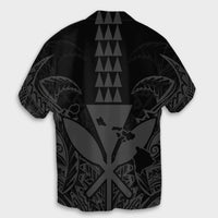 Hawaii Polynesian Kanaka Kakau Hawaiian Shirt - Alan Style Gray - AH - Polynesian Pride