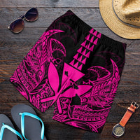 Hawaii Polynesian Kanaka Kakau Men's Shorts - Alan Style Pink - AH Art - Polynesian Pride