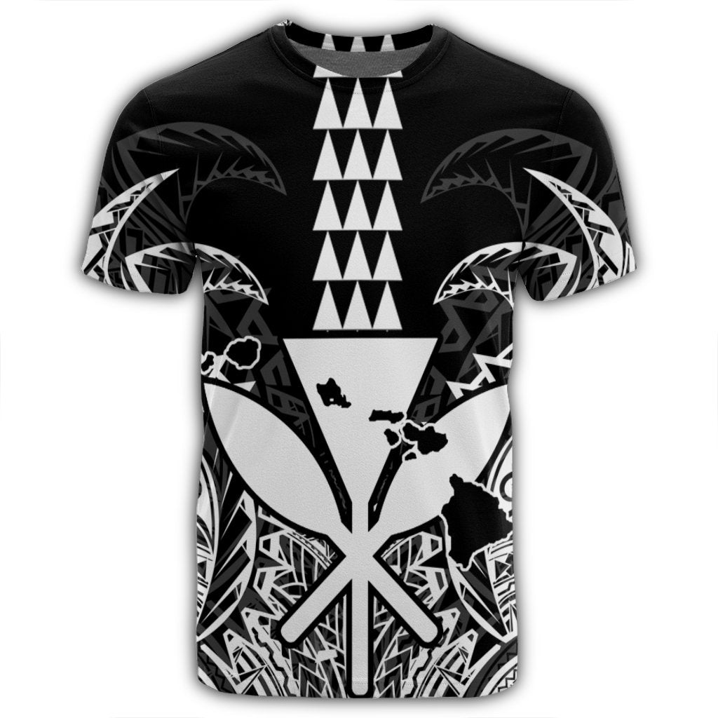 Hawaii Polynesian Kanaka Kakau T Shirt Alan Style White - Polynesian Pride