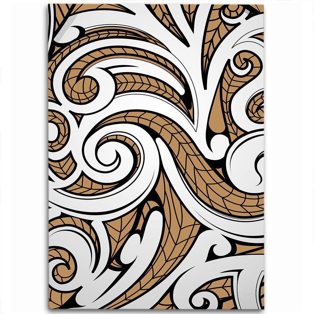 Hawaii Polynesian Maori Ethnic Ornament Gold Area Rug - AH Luxurious - Polynesian Pride