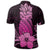 Hawaii Polynesian Pineapple Hibiscus Polo Shirt Pink - Polynesian Pride