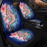 Hawaii Polynesian Pink Hibiscus Seahorse Car Seat Covers - AH - Polynesian Pride
