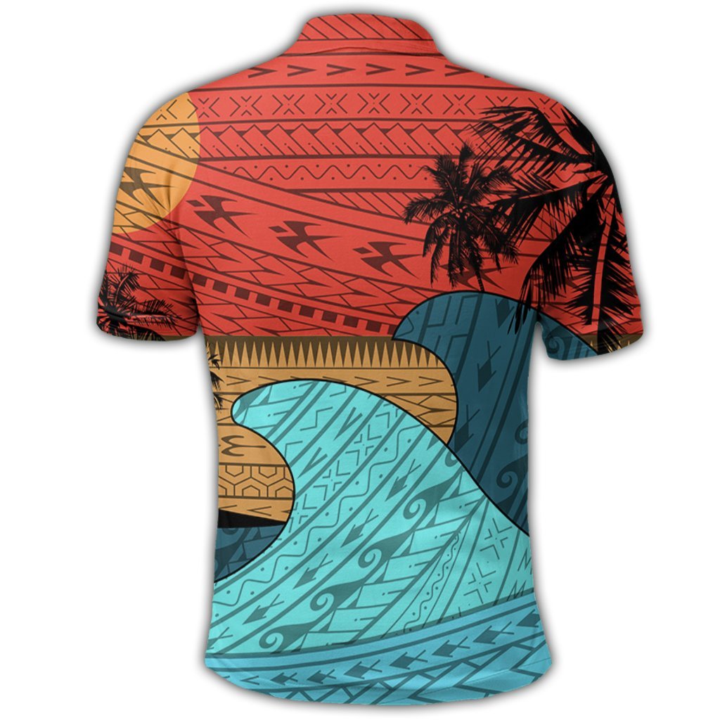 Hawaii Polynesian Sun Down Polo Shirt - Polynesian Pride