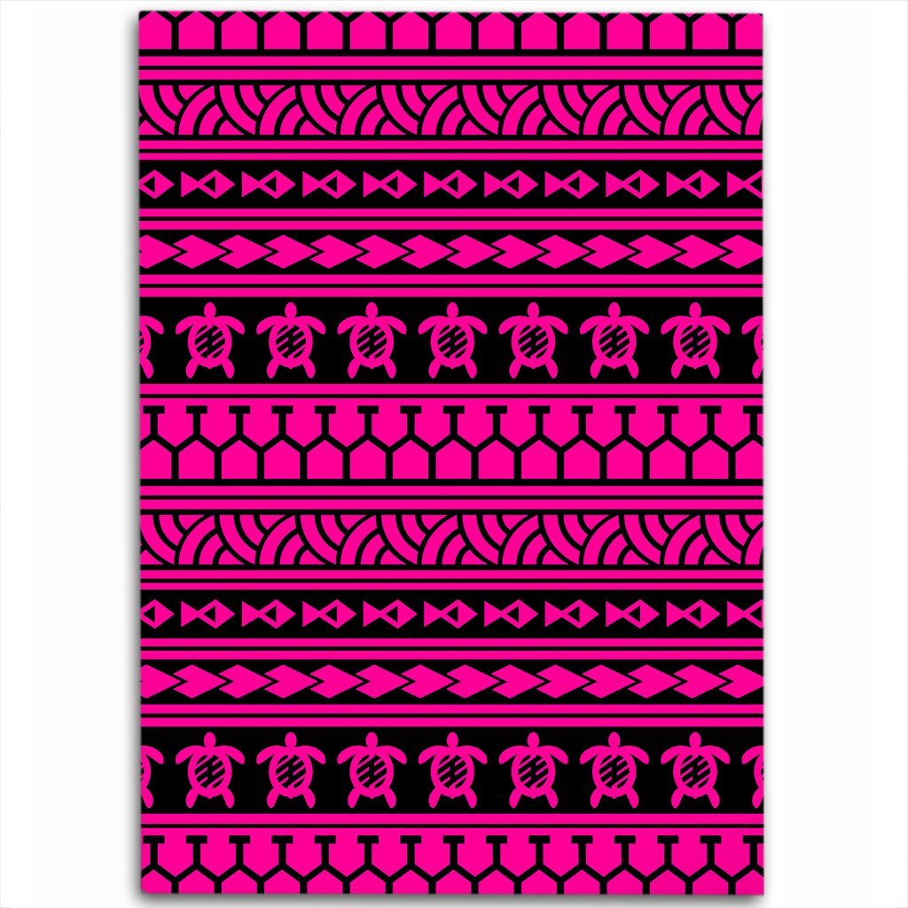 Hawaii Polynesian Tattoo Tribal Pink Area Rug - AH Luxurious - Polynesian Pride