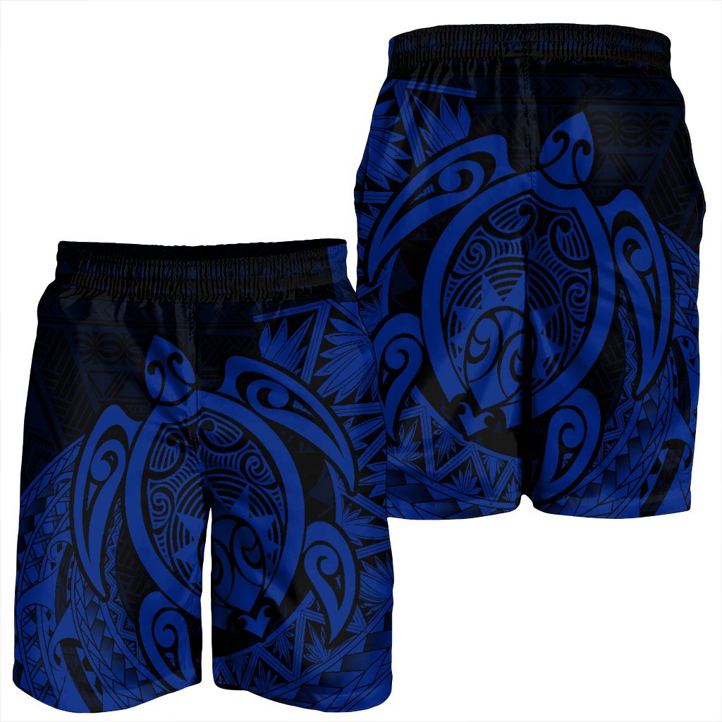 Hawaii Polynesian Turtle Men's Shorts - Blue - AH - Polynesian Pride