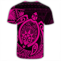 Hawaii Polynesian Turtle T Shirt Pink - Polynesian Pride
