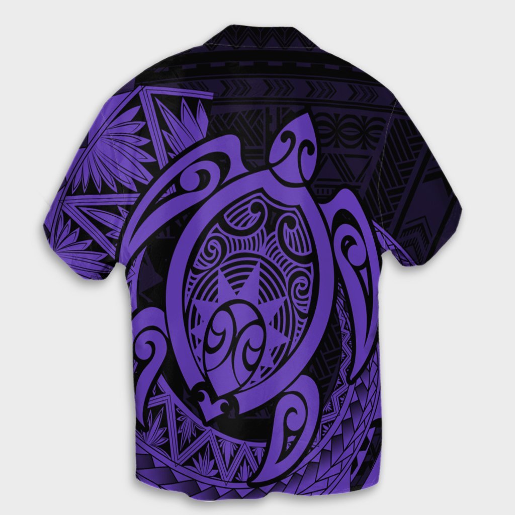 Hawaii Polynesian Turtle Hawaiian Shirt - Purple - AH - Polynesian Pride