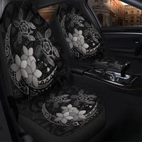 Hawaii Polynesian Turtle Plumeria Car Seat Covers - Pog Style Gray - AH - Polynesian Pride