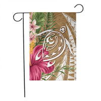 Hawaii Polynesian Turtle Tropical Hibiscus Plumeria Flag - Gold - AH - Polynesian Pride