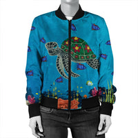 Hawaii Sea Cartoon Bomber Jacket - AH - Polynesian Pride