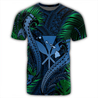 Hawaii Shark Polynesian Tropical T Shirt Pastel - Polynesian Pride