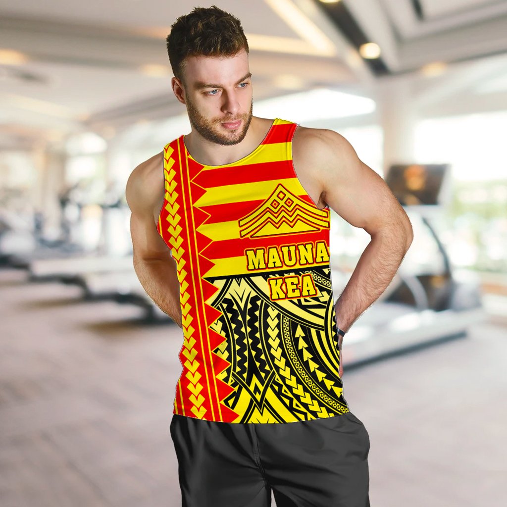 Hawaii Men's Tank Top - Hawaiian Mauna Kea Men's Tank Top - Speaka Style - AH - Polynesian Pride