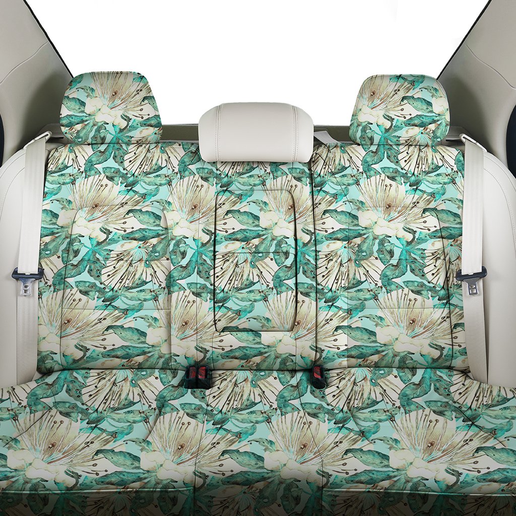Hawaii Tropical Blue Back Seat Cover - Polynesian Pride