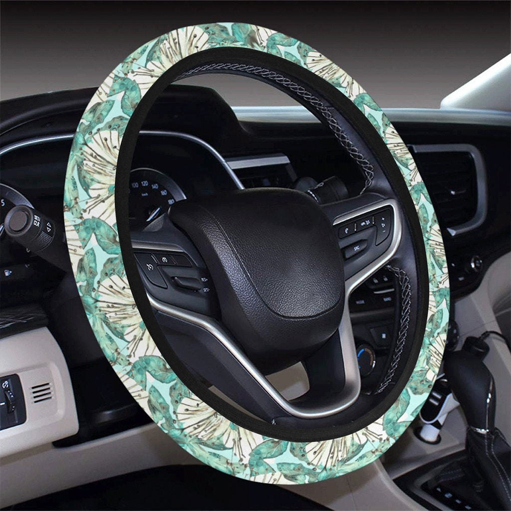 Hawaii Tropical Blue Hawaii Universal Steering Wheel Cover with Elastic Edge - Polynesian Pride