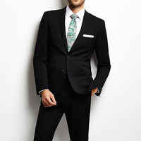 Hawaii Tropical Blue Necktie One Size Black Necktie - Polynesian Pride