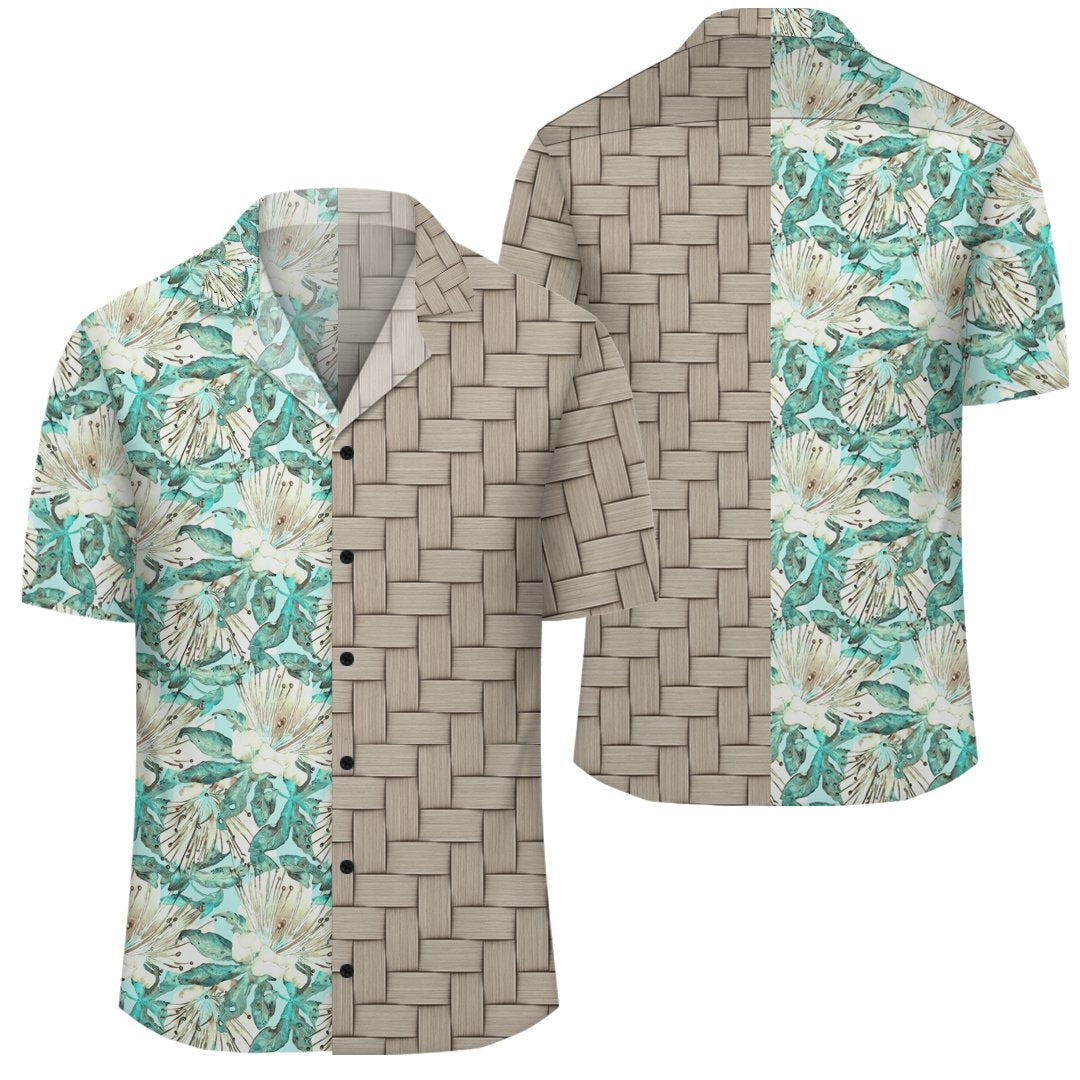 Hawaii Tropical Blue Lauhala Moiety Hawaiian Shirt Unisex Art - Polynesian Pride