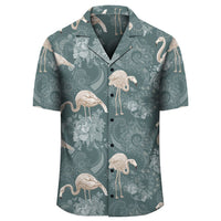 Hawaii Tropical Flamingos And Tropical Plants Hawaiian Shirt - Polynesian Pride