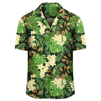 Hawaii Tropical Leaves And Plumeria Hawaiian Shirt - Polynesian Pride