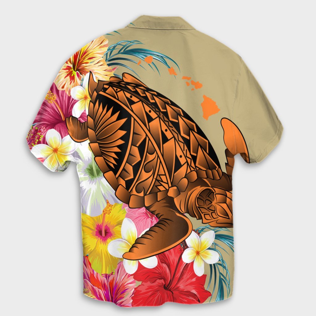 Hawaii Tropical Turtle Hibiscus And Plumeria Hawaiian Shirt - AH - Polynesian Pride