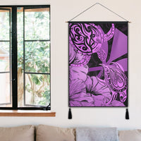 Hawaii Turtle Hanging Poster Polynesian Hibiscus Art Ver 2.0 Pink - AH - Polynesian Pride