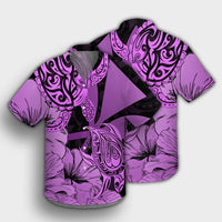 Hawaii Turtle Hawaiian Shirt Polynesian Hibiscus Art Ver 2.0 Pink - AH - Polynesian Pride