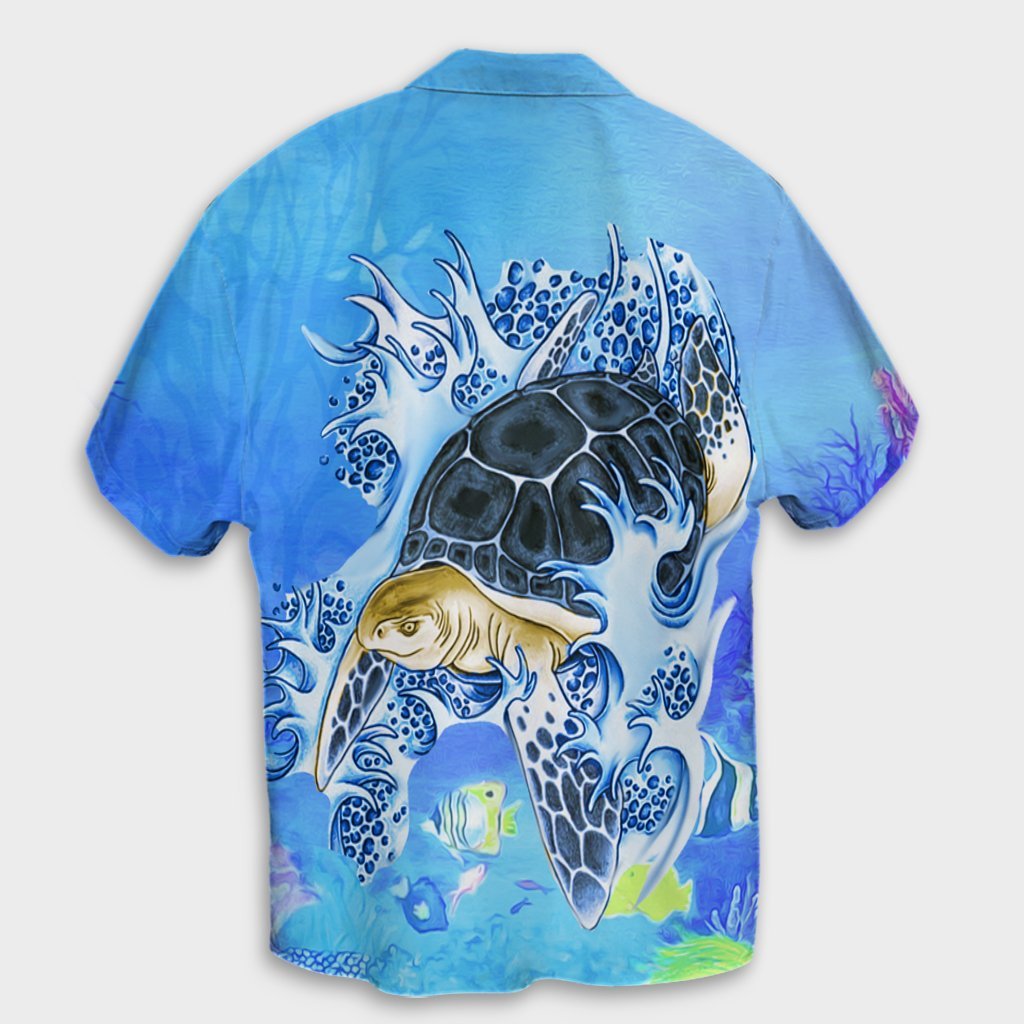 Hawaii Turtle Cool Hawaiian Shirt - AH - Polynesian Pride