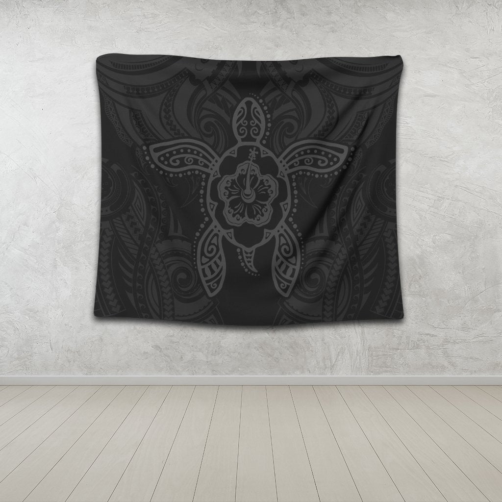 Hawaii Turtle Fixed Gray Tapestry AH - Polynesian Pride